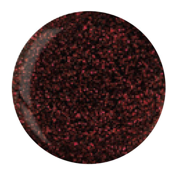Cuccio Pro Dip Black W/ Red Glitter #5611