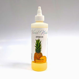 Vivid Nails Cuticle Oil Scented Salon Quality, 8oz (Pineapple)