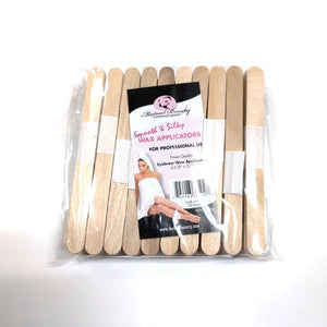 Mutual Beauty Wax Applicators 4-3/8" x 3/8" Waxing Sticks 100 pc