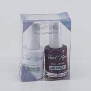 Vivid Nails Paired Perfect 21 - Black Cherry