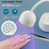 Vivid Nails LED UV Nail Lamp, 24W 360 Rotatable Gooseneck