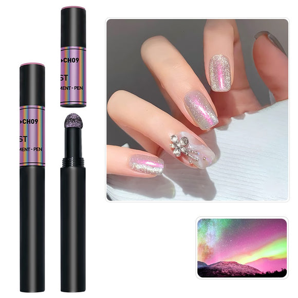 Vivid Nails Shiny Chrome Powder Nail Art Magic Nail Pen (CH09)