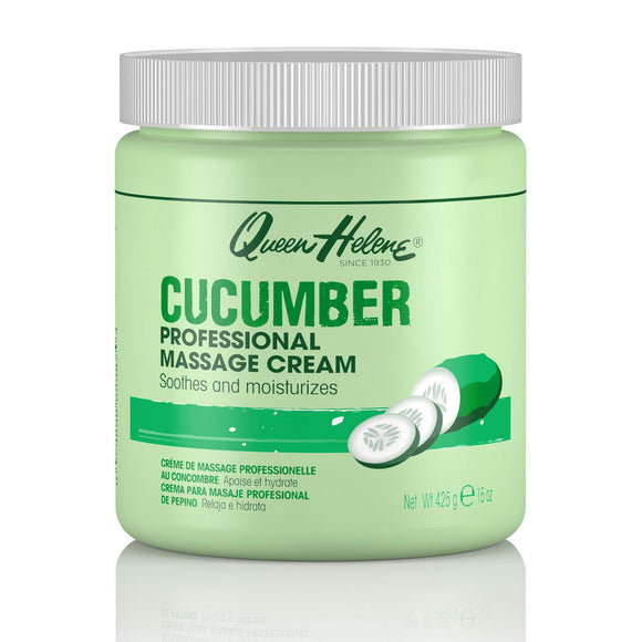 Queen Helene Professional Massage Cream, Cucumber, 15 Ounce