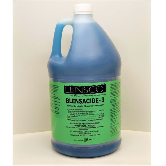 Lensco Blensacide-3, One Step Germicidal Cleaner, 1 Gallon