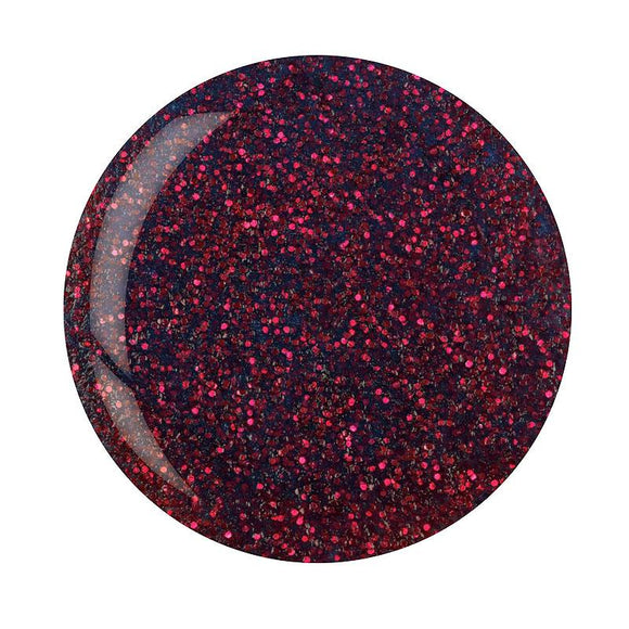 Cuccio Pro Dip Purple Red Glitter #5595