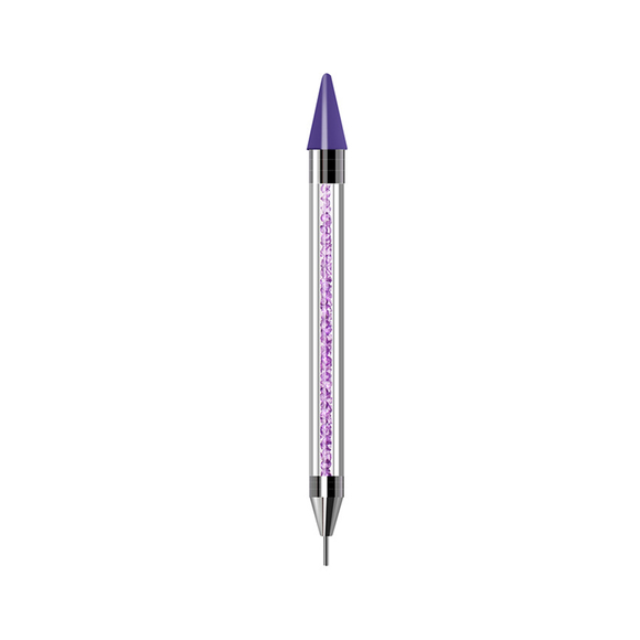  Wax Pencil For Rhinestones,Acrylic Handle Rhinestone  Applicator Double Head Dotting Pen Jewel Rhinestone Picker Tool