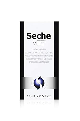 Seche Vite Dry Fast Top Nail Coat, Clear - .5 oz. oz