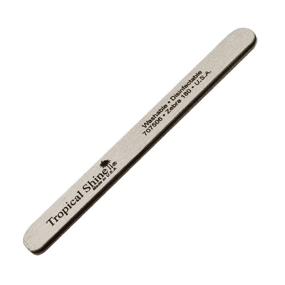 Tropical Shine White Lightning Nail Files – 180/180 Grit, 10-Pack #707508