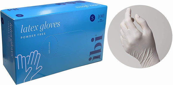 IBI Disposable Latex Gloves Powder Free 100 pcs (Small)