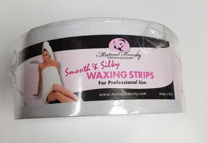 Mutual Beauty Waxing Strips Roll 3-1/2" x 100YD Bleached Firm Muslin